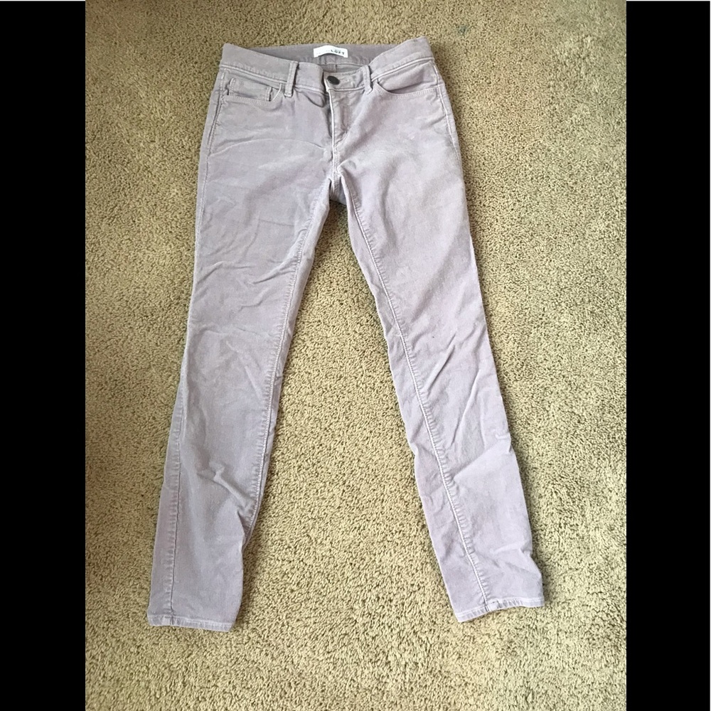 Light purple/lilac skinny corduroys